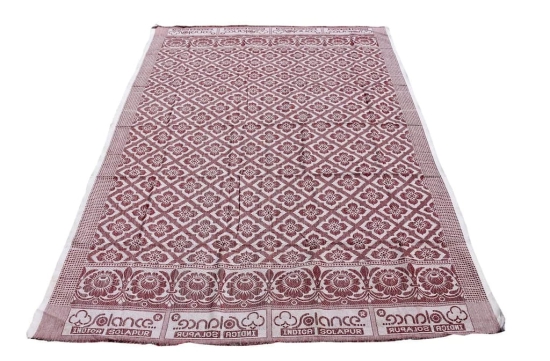 Solance Mandhania Indica Cotton Solapur Chaddar Blanket Single Bed Full Size Pack of 1