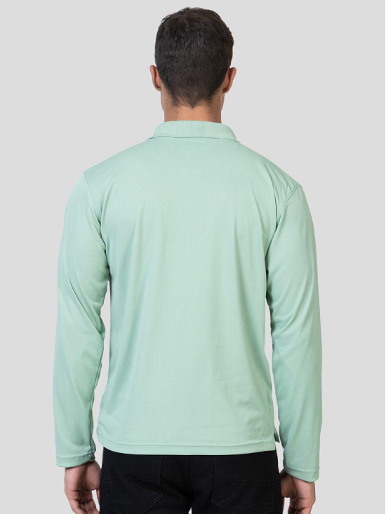 YHA - Mint Green Cotton Blend Regular Fit Mens Polo T Shirt ( Pack of 1 ) - None