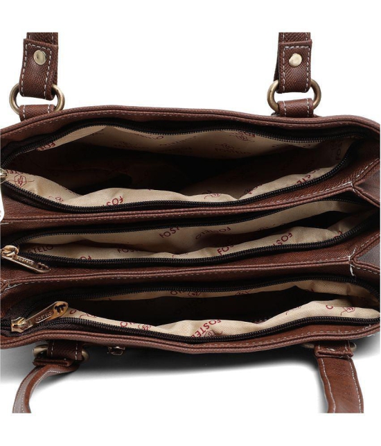 Fostelo - Brown PU Shoulder Bag - Brown