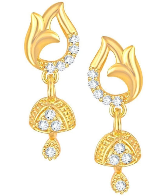 VIVASTRI Golden Drop Earrings ( Pack of 1 ) - Golden