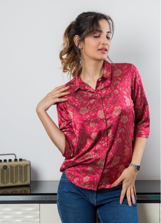 Zoya Satin Shirt-XL