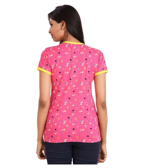 Neo Garments Cotton Pink T-Shirts - 2XL