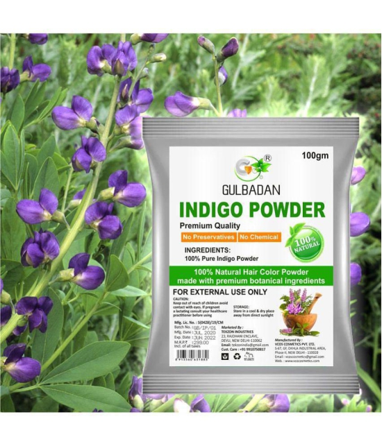 Lovelook Pure Organic Indigo Powder Organic Henna 100 g Pack of 3