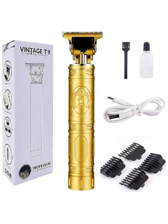 VEVO T9 plastic Gold Gold Cordless Beard Trimmer With 45 minutes Runtime