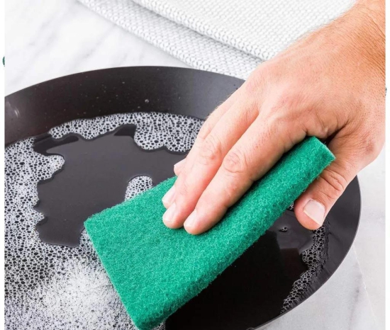 CLEANING SCRUB PADS, AQUA GREEN - MEDIUM HARDNESS(PACK OF 6)