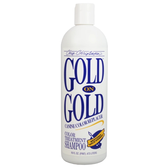 Chris Christensen Gold on Gold Colour Replacer Shampoo for Dogs-473mL