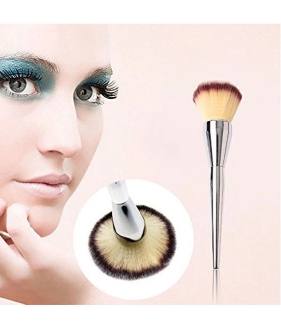 SkinPlus Silver Handle Synthetic Foundation Brush,Concealer Brush 1 Pcs 100 g