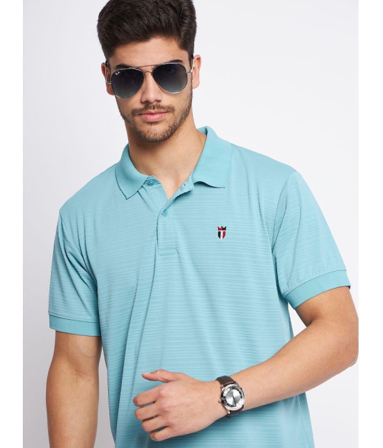 MXN - Aqua Cotton Regular Fit Mens Polo T Shirt ( Pack of 1 ) - None