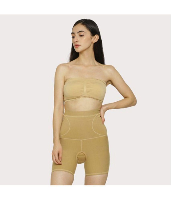 SELETA - Beige Shapewear Cotton Women's Tummy Tucker ( Pack of 1 ) - None