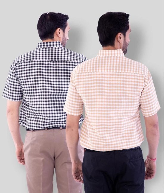 DESHBANDHU DBK - Multicolor Cotton Regular Fit Mens Casual Shirt (Pack of 2 ) - None