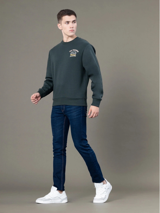 RedTape Round Neck Graphic Sweatshirt for Men | Smart Look | Everyday Comfort