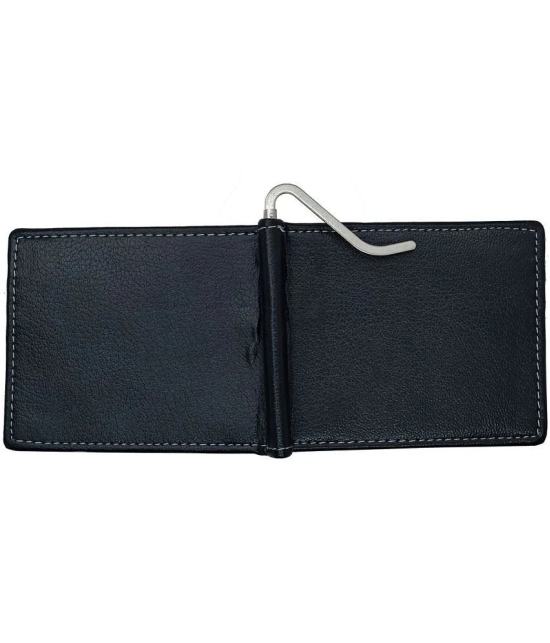 Loopa Black Leather Credit/Debit Card Card Holder For Men - Black