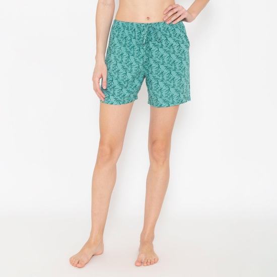 Women Printed Lounge Shorts Assorted M