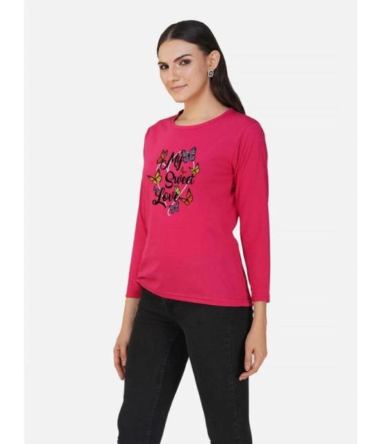 CHOZI - Pink Cotton Regular Fit Womens T-Shirt ( Pack of 1 ) - None