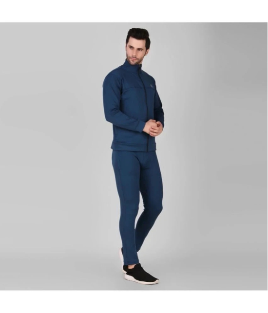 Diaz - Blue Lycra Mens Sports Trackpants ( Pack of 1 ) - None