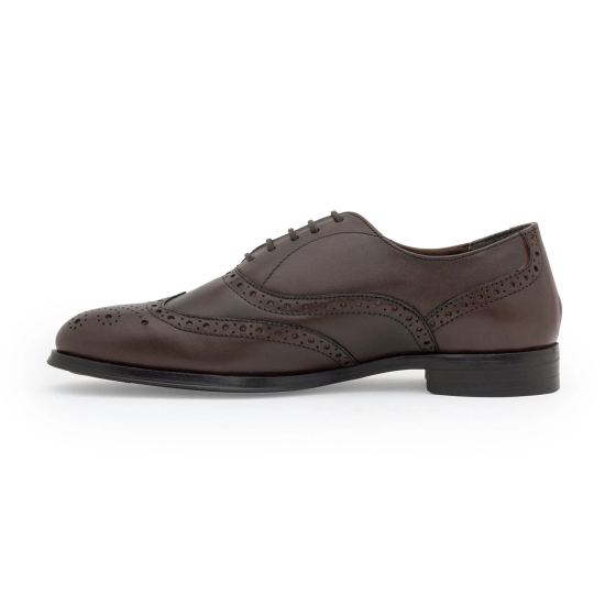 Red Tape Formal Oxford Shoes for Men |Refined Round-Toe Shaped Real Leather Shoes with Low-cut Pattern