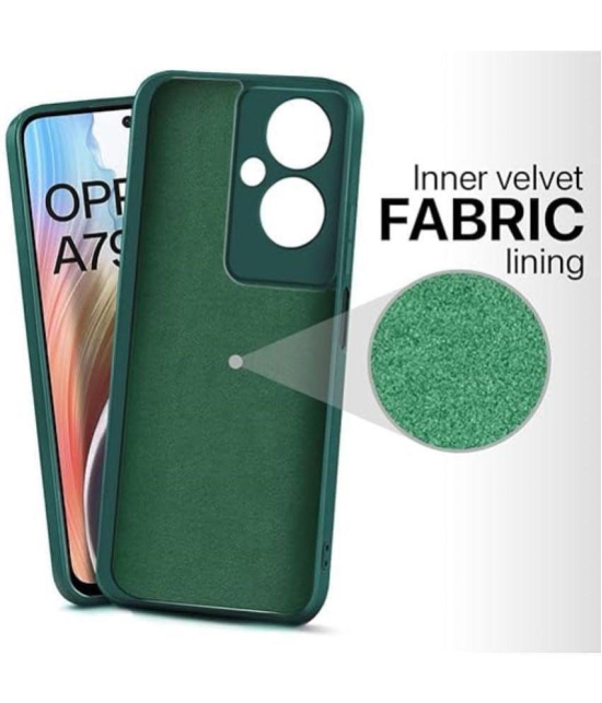 Case Vault Covers Silicon Soft cases Compatible For Silicon Oppo A79 ( Pack of 1 ) - Green