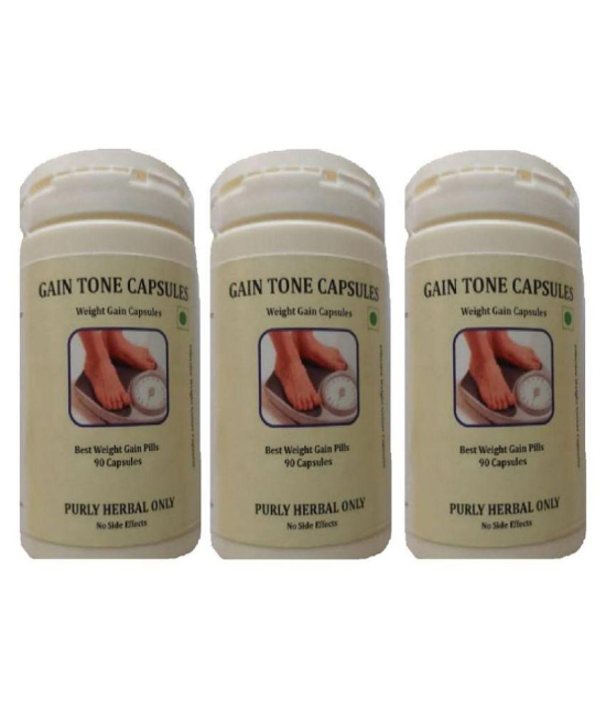 BioMed GAIN TONE CAPSULES Pack of 3 270 no.s Weight Gainer Tablets Pack of 3