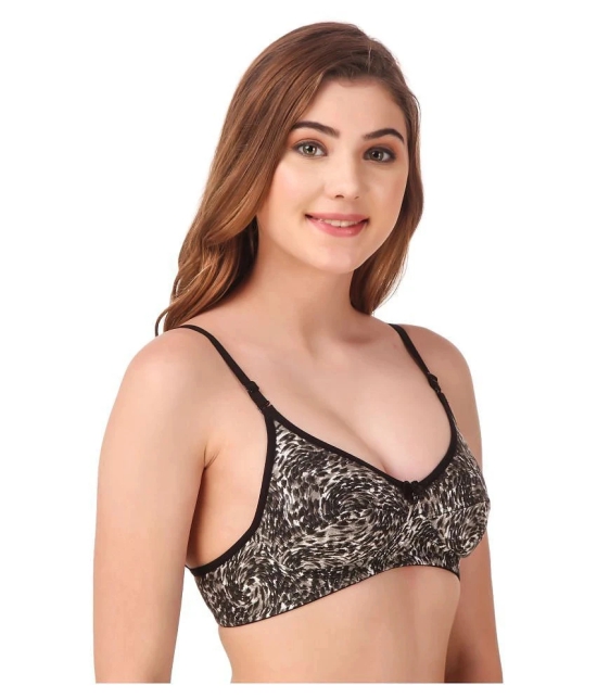 Fasense Cotton Everyday Bra - Black - 36B