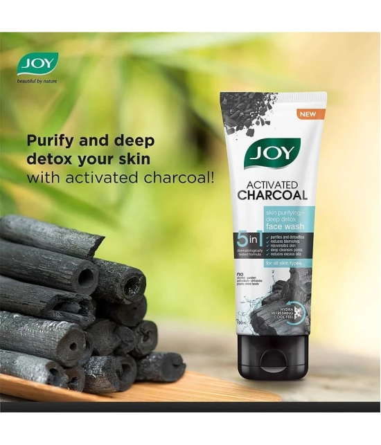 Joy Activated Charcoal Face Wash (100 ml)and Charcoal Face Mask (250g) - Combo Pack