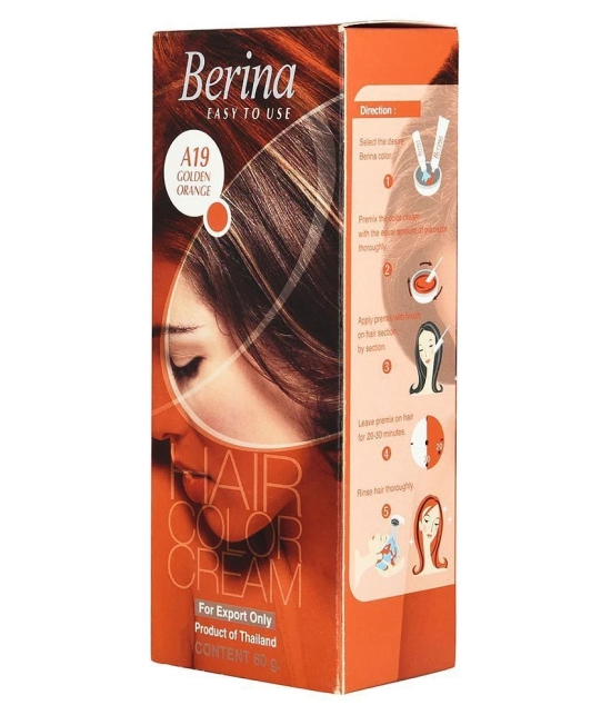 Berina Golden Orange  Semi Permanent Hair Color Caramel 60 g