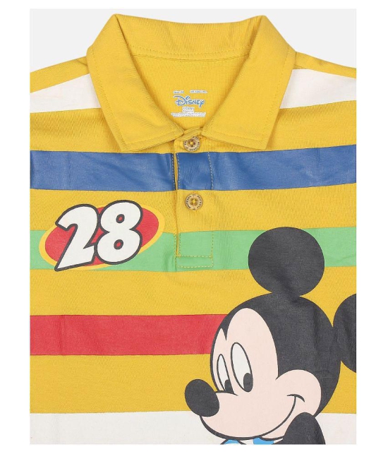 Proteens Boys Yellow Disney Printed Round Neck T-Shirts - None