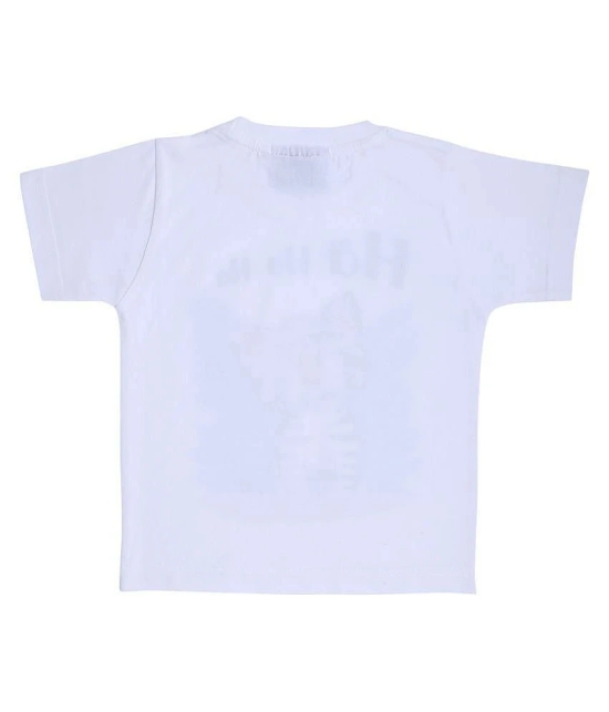 NEO GARMENTS Kids Boys & Girls Cotton T-shirt |CAT Ha Ha Ha| (WHITE)| S - 23(1YRS TO 2YRS)| - None