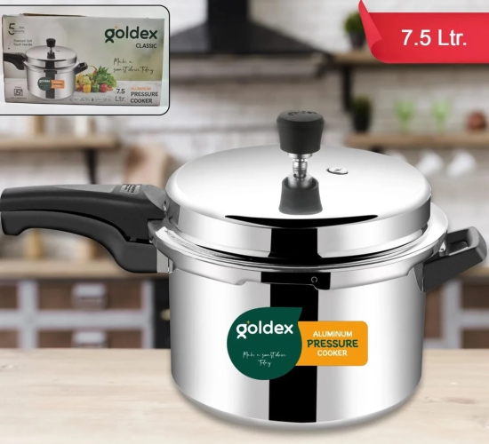 Aluminium Unique Goldex Pressure Cookers With Outer Lid (7.5 Litres)