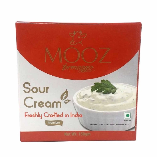 Mooz Formaggio Mooz Sour Cream, 150 Gm