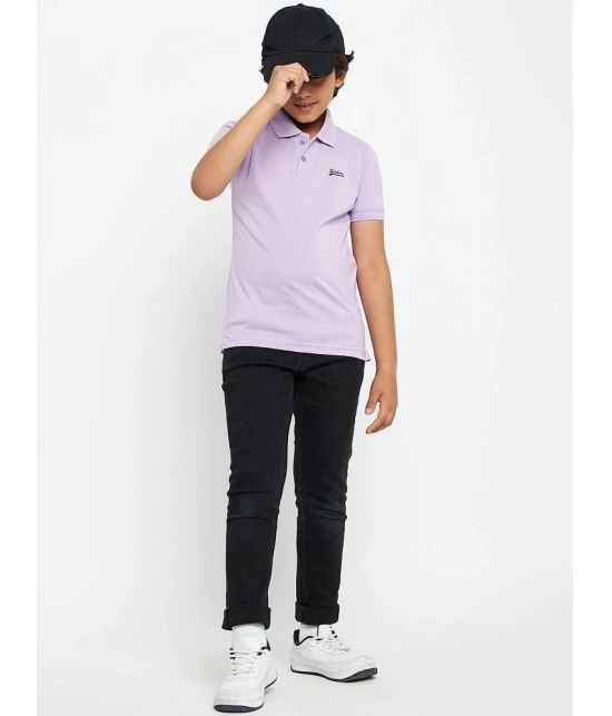 UNIBERRY - Purple Cotton Blend Boys Polo T-Shirt ( Pack of 1 ) - None