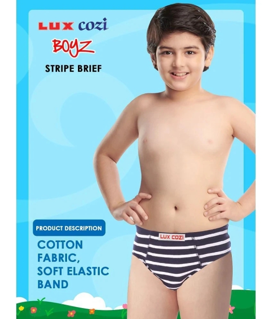 Lux Cozi - Multicolor Cotton Boys Briefs ( Pack of 4 ) - None