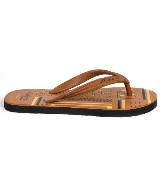 Ajanta - Brown Mens Daily Slipper - None