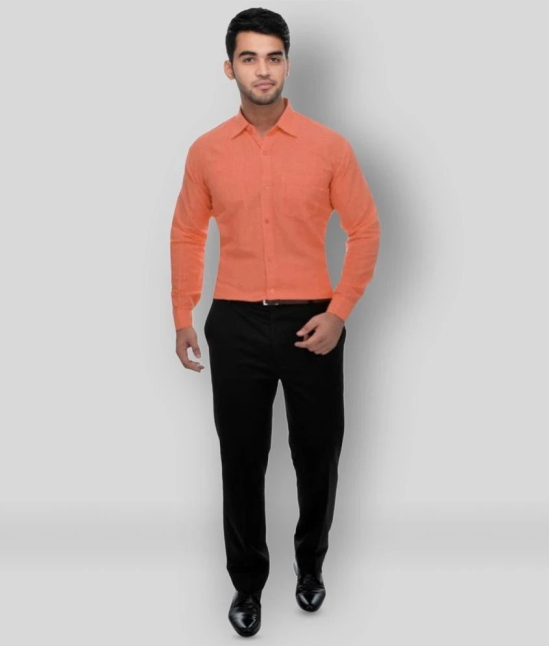 DESHBANDHU DBK - Orange Cotton Regular Fit Mens Formal Shirt (Pack of 1) - None