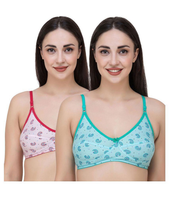 Fasense Cotton T-Shirt Bra - Multi Color - 32B