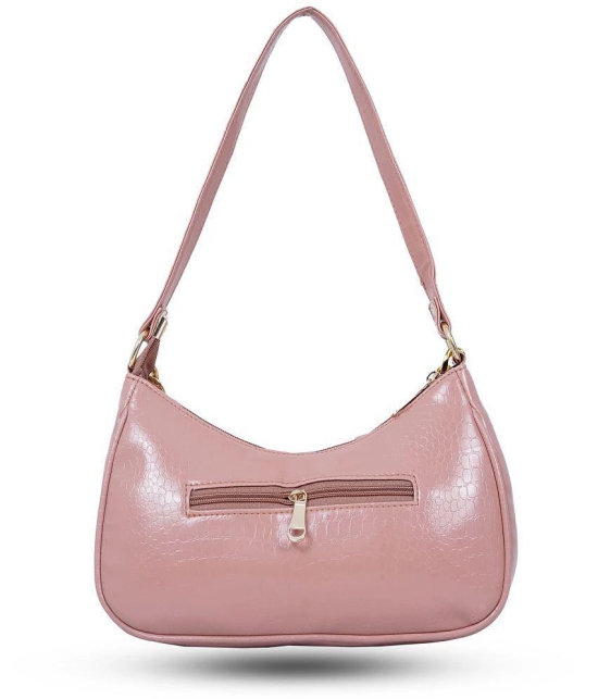 Brandroot - Peach PU Hobo Bag - Peach