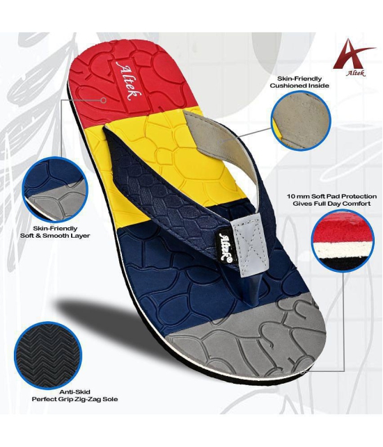 Altek - Grey Mens Thong Flip Flop - None