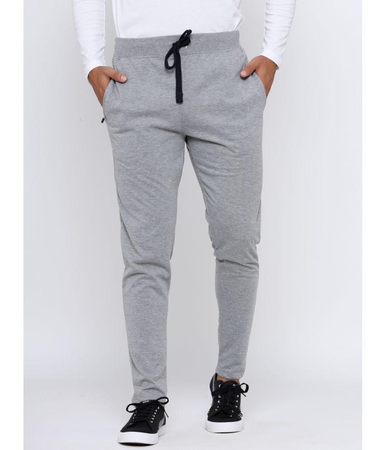 MADTEE - Grey Cotton Blend Men's Trackpants ( Pack of 1 ) - None