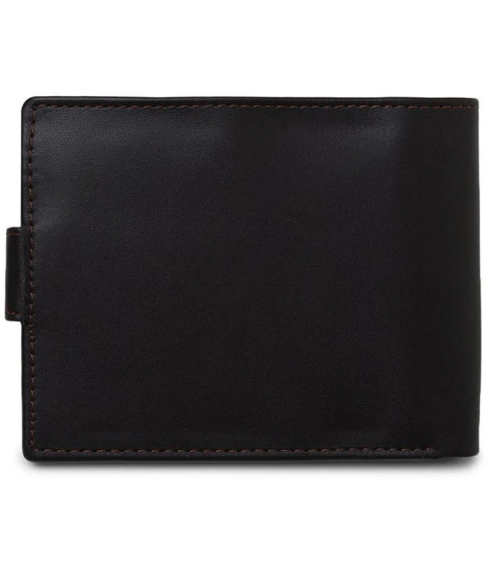 samtroh - Black PU Mens Regular Wallet ( Pack of 1 ) - Black