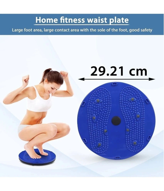 HORSE FIT AB Roller & Tummy Twister (Combo of 2) Waist Trimmer Body Toner Home Gym Equipment For Men & Women Abdominal Exerciser - (Multicolor) - Multi Color