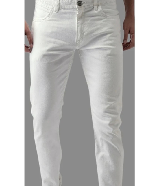 x20 - White Denim Skinny Fit Mens Jeans ( Pack of 1 ) - None