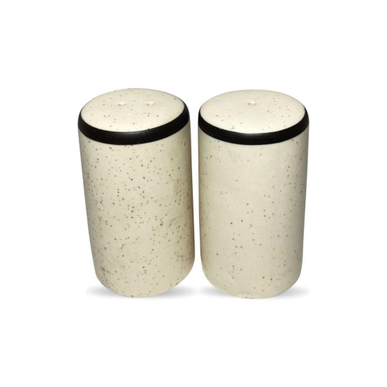 Ceramic Dining Matte White Ceramic Salt & Pepper Shaker