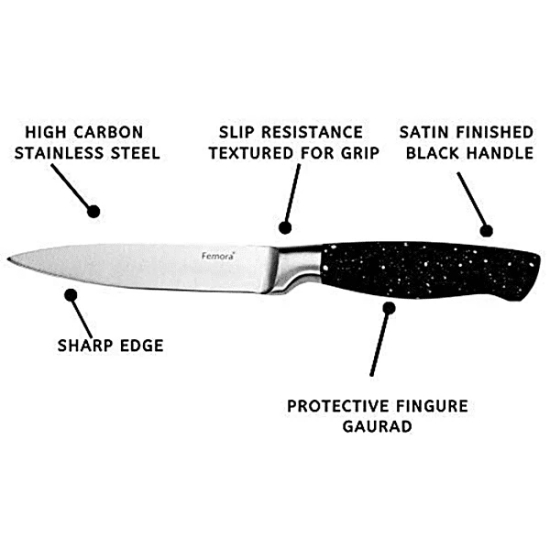 Femora Carbon Steel Utility Knife - High Grade Blade, 30 Cm, 1 Pc