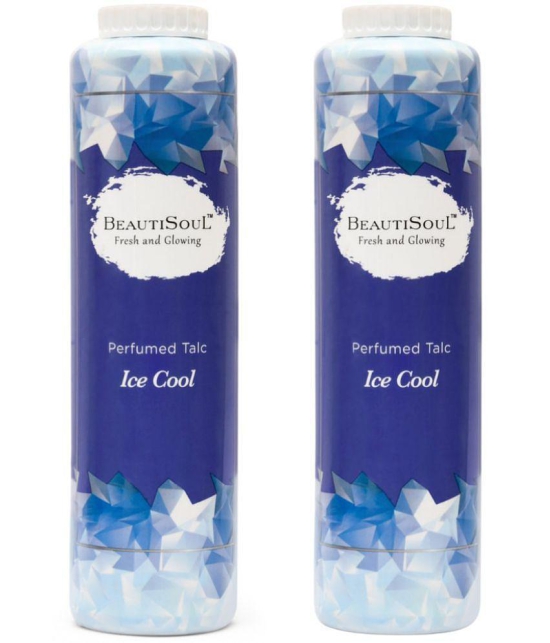 Beautisoul Body Talcum Powder Ice Cool Talc 600 gm Pack of 2