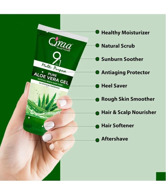 9 in 1 Multipurpose Aloe Vera Gel for Skin & Hair (50gm*3) Pack of 3