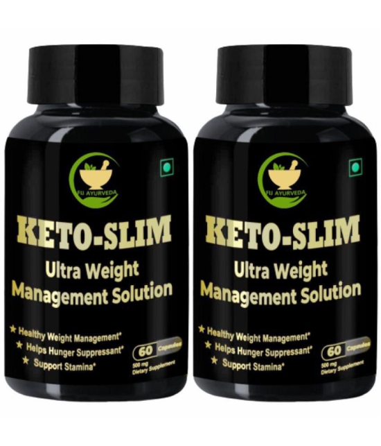 FIJ AYURVEDA Keto Slim Capsule for Weight Loss and Fat Loss (Pack of 2)