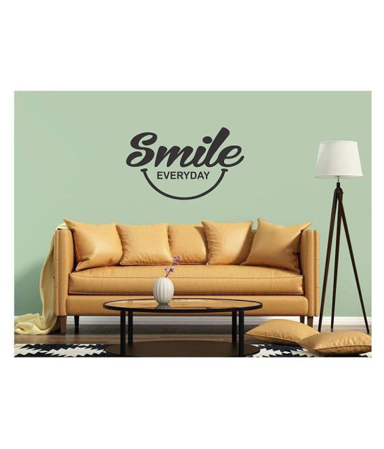 Asmi Collection Smile Everyday Motivational Quote Motivational/Quotes Sticker ( 38 x 60 cms )