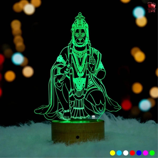 Hanuman ji 3D Illusion LED Lamp