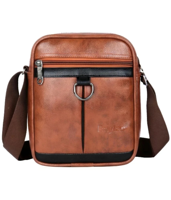 Raylan Tan Solid Messenger Bag - Tan