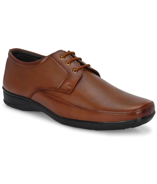 Bucik Tan Mens Derby Formal Shoes - None