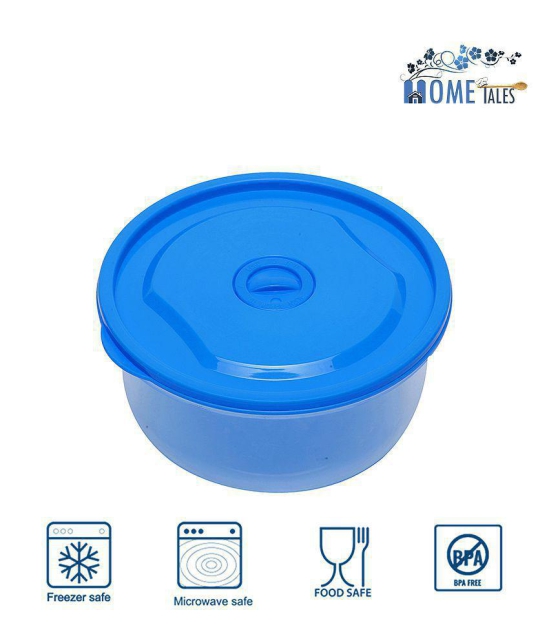 HOMETALES Microvent Multi-purpose Container 1800ml, 1100ml, 680ml, 360ml, Blue (4U) - Blue